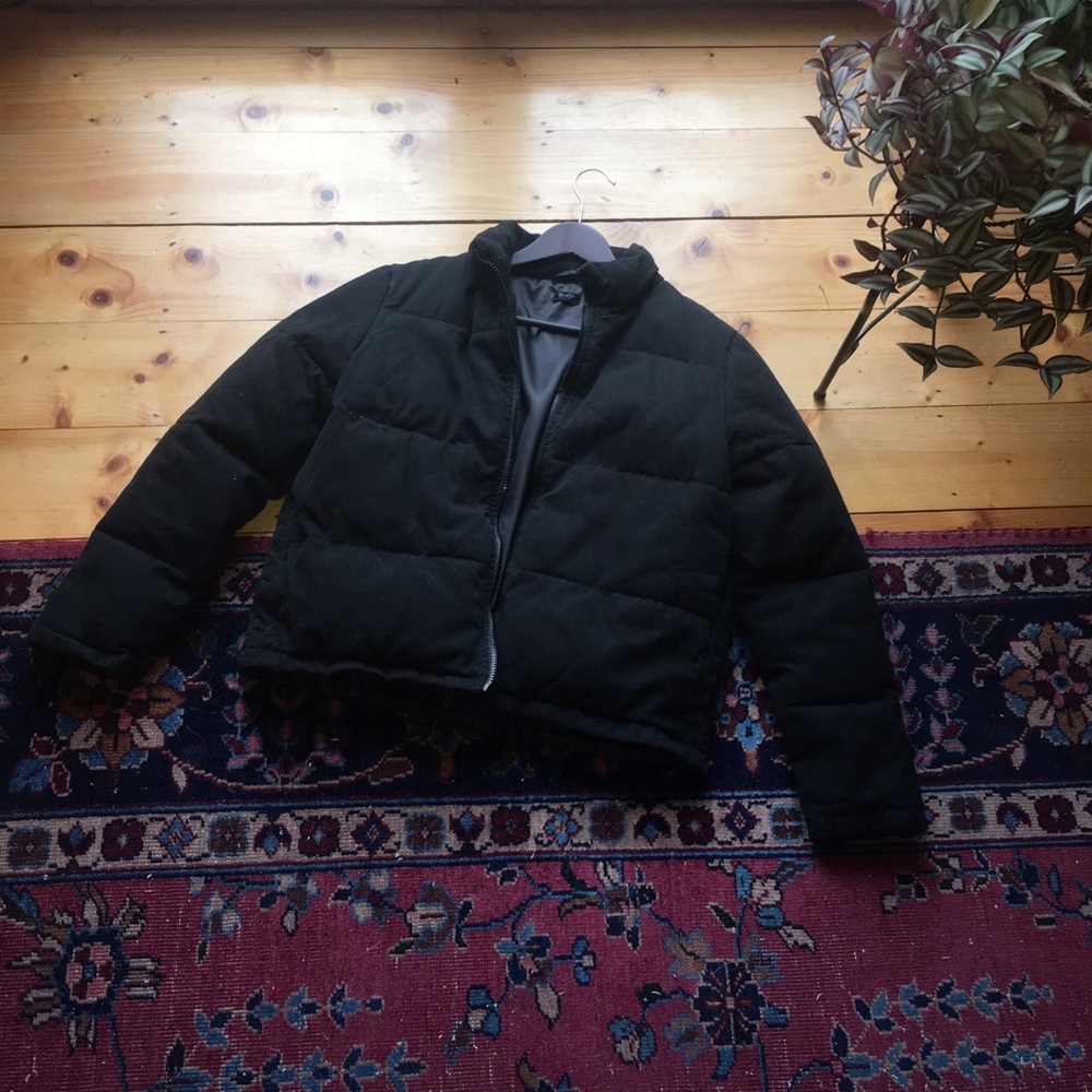 Pacsun Black canvas puffer jacket